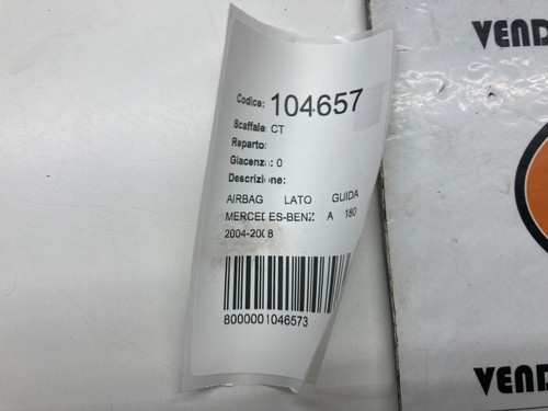 1618289940 AIRBAG VOLANTE PER MERCEDES BENZ CLASSE A 180 2004-2005-2006-2008 - Foto 5 di 5
