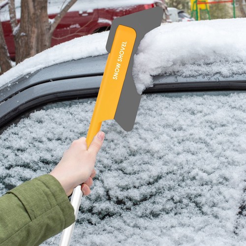 Car Snow Removal Shovel Tool with Lights Car Windshield Ice Scraper Snow Brush - Picture 12 of 14