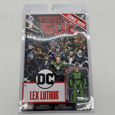 NEW FOREVER EVIL DC LEX LUTHOR MINI FIGURE WITH COMIC BOOK FREE SHIPPING!