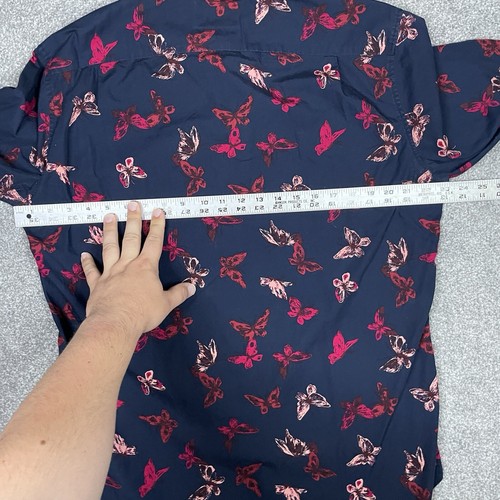 Bonobos Shirt Mens L Long Tall Butterfly Geometric Slim Long Sleeve Button Up - 第 8/10 張圖片