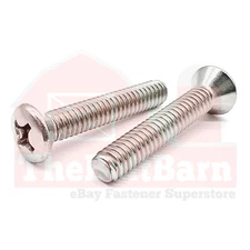 #12-24 18-8 Stainless Steel Phillips Oval Head Machine Screws (Pick Length&Qty)