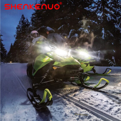 2 H4 SUPER Bright LED Headlight High Power Bulbs For Ski-Doo Renegade 2010-2018