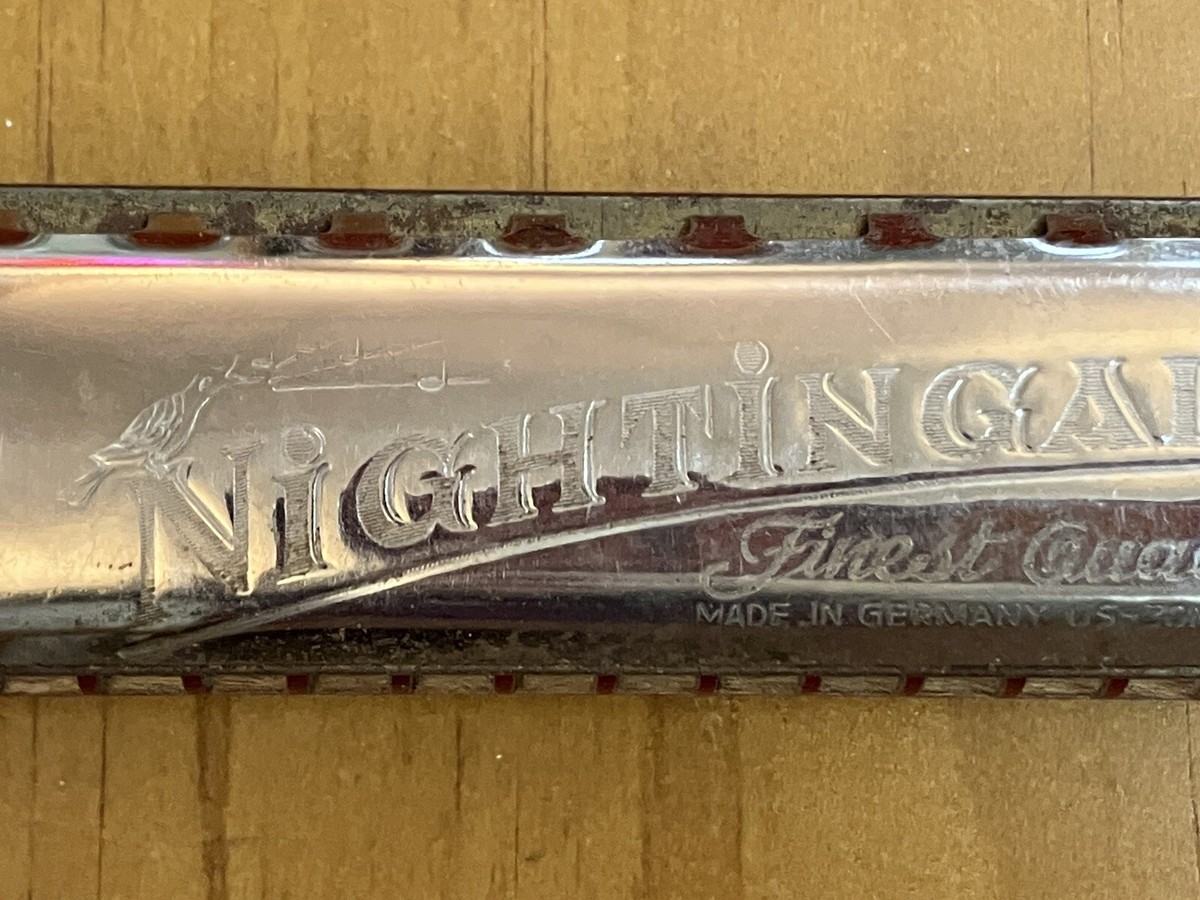 Nightingale Finest Quality Germany/US Harmonica Silver Tone | eBay