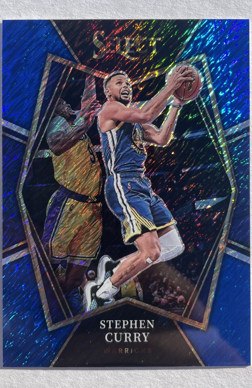 Stephen Curry 2021 Panini Select Blue Shimmer #121 Premier Level
