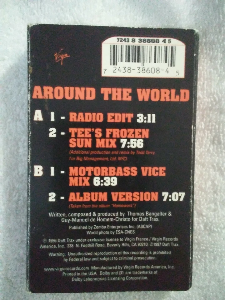 Daft Punk - Around The World Cass-single - Image 2 of 4