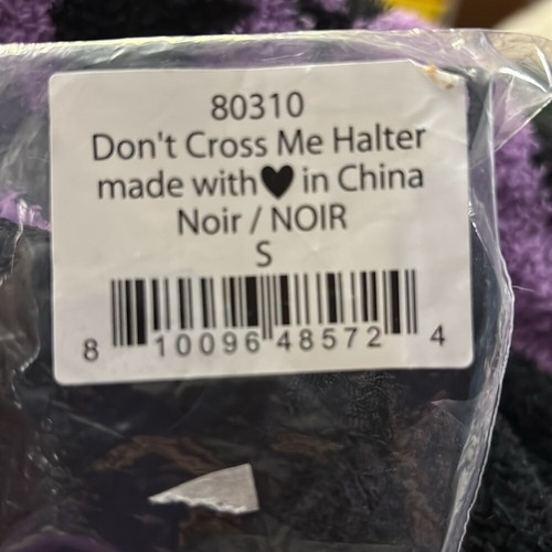 We are HAH x Free People Don't Cross Me Halter Lace Bra Black Noir NWT - Picture 13 of 13