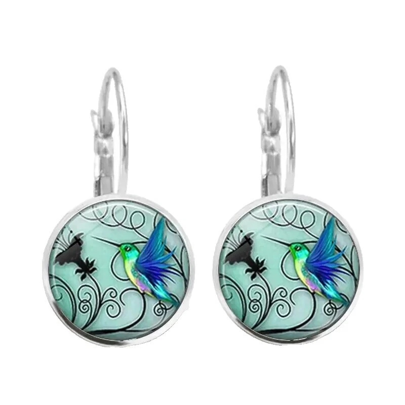 Pendientes de Aro de Acero Inoxidable de Cuero de Moda