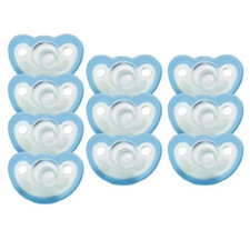 JollyPop Pacifier 10 Pack Newborn Babies Blue Jolly pop 0-3 Months