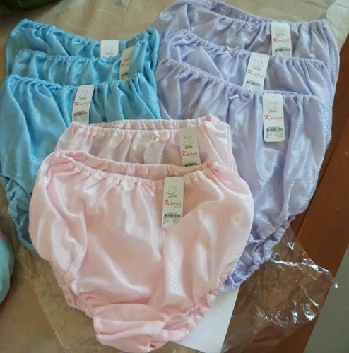 5X Nylon Panties Granny Vintage Brief Sissy Sheer GRANNY Mushroom Size XXL - Picture 8 of 14