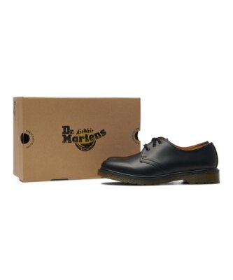 Dr. Martens 1461 PW Leather Sheoes 3 eye Black Smooth 10078001