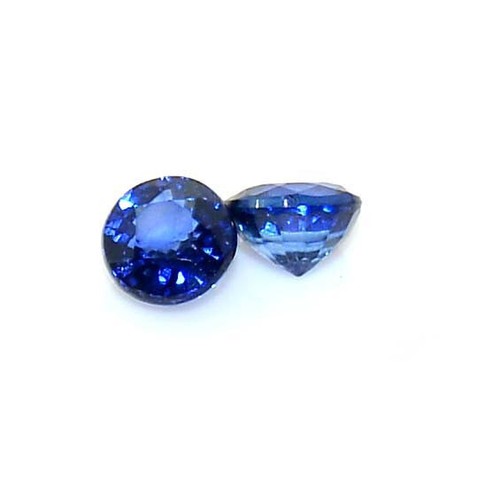 4,25 mm Naturblau Saphir Rund Schnitt Paar 0,70 CTS Facettiert Lose Edelsteine - Bild 7 von 7