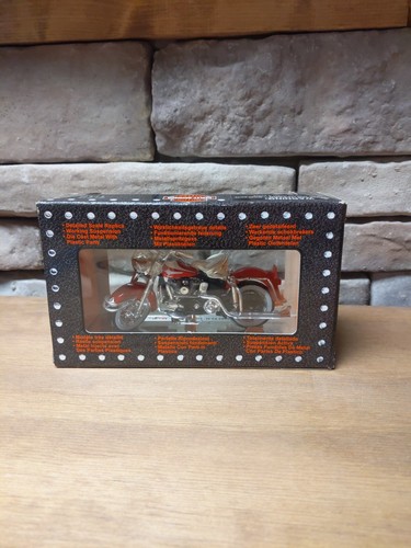 1997 Maisto Harley Davidson 1:18 Die Cast 1962 FLH Duo Glide Red Motorcycle - Picture 4 of 5
