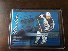 2015-16 FLEER FLAIR SHOWCASE NICOLAS PETAN BLUE ICE ROOKIE #RW0ST55 Leaf 143/199