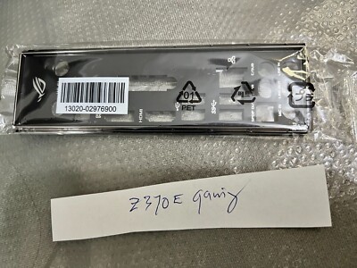 ASUS ROG STRIX Z370-E GAMING  IO SHIELD BACK PLATE  ( BLACK )  ORIGINAL ONE