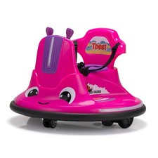 TOBBI Toddlers Bumper Car 12v Baby Electric Ride On Snail Shape Toy ,360  Degree