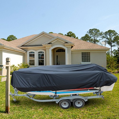 New Boat Cover For V-Hull Runabouts 20-22ft Trailerable Fishing Ski Bass US - Picture 7 of 13