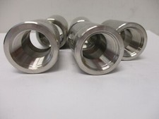 3/4" THREADED COUPLING FNPT, 316/316L STAINLESS, 3000 LB, PIPE FITTING LOT OF 5