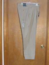 Men's "Chaps" Size 36x30, Hudson Tan, Classic, Straight, Flat Front, Pants