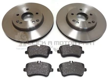 MERCEDES BENZ CLC160 CLC180K CLC200K CLC220 CDi FRONT 2 BRAKE DISCS AND PADS