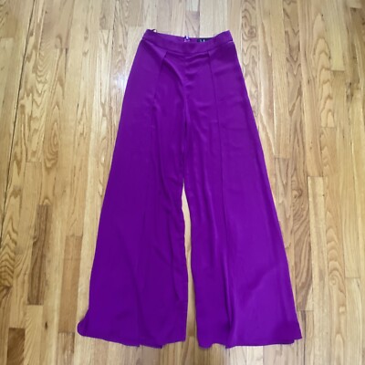 Lulus Fuchsia Wrap Slit Leg Palazzo Back Zip S Exceptional!