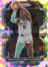 2022 Panini Prizm WNBA MICHAELA ONYENWERE #140 ICE PRIZM SP LIBERTY SKY