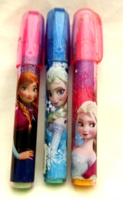 3 Disney Frozen different colored 4.5" Stackable Scented Pen Erasers-New!vers2 - Picture 1 of 1