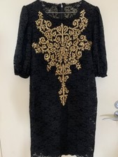 Dolce and Gabbana black lace dress, size 42