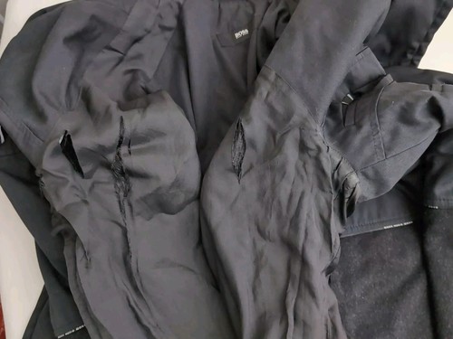 Hugo Boss Fend Mens Collared Waterproof Black Button Up Jacket Size 44 R - Picture 8 of 12