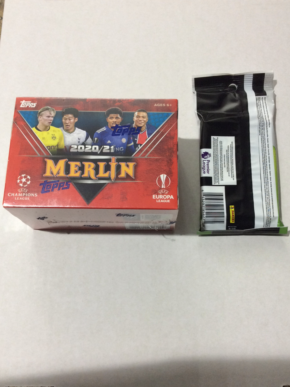 2020-21 Topps Merlin UEFA Soccer Blaster Box Aqua Prizm Pack Lot Messi Auto 🔥🔥 view 2