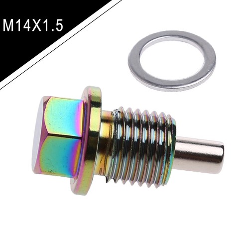 M14x1.5 Car Engine Magnetic Oil Drain Plug Screw Nut Bolt Sump Nut Universal - Picture 5 of 10