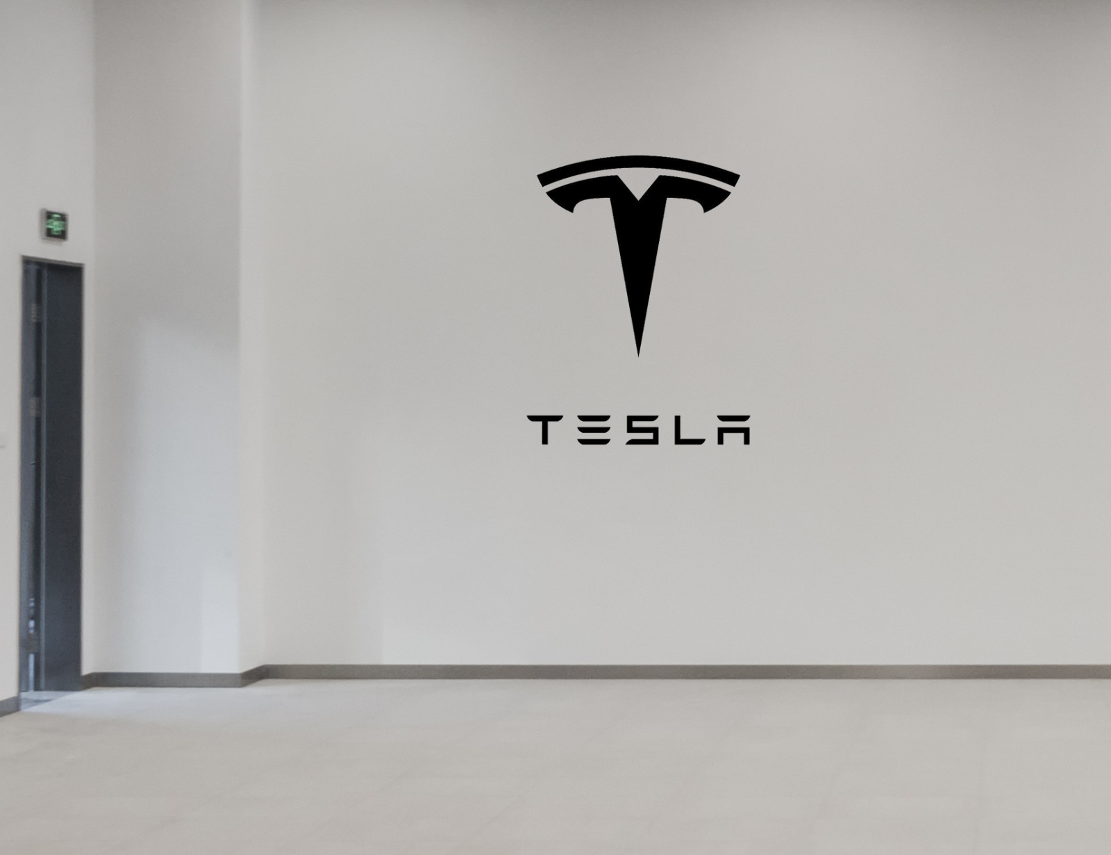 TESLA Garage Wall Art Decal Sticker, Laptop, Pick Size/Color, EV, Musk, Laptop
