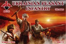 REDBOX 1:72 RB72144 17th CENTURY UKRAINIAN PEASANT INFANTRY 53 FIGURES