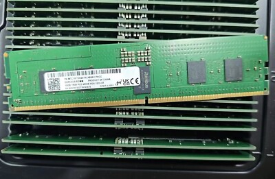 【動作品】Micron DDR5-4800 16GB (8GB×2枚) Micron MT 16GB DDR5 4800 EC8 RDIMM 1Rx8 PC5-4800B-RD0 288pin