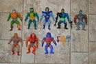 MOTU, He-Man figures lot vintage masters of the universe set Mattel Stratos