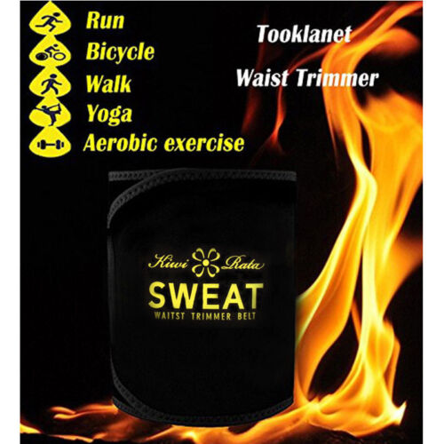 Men Abdomen Fat Burner Belly Compression Body Shaper Slim Waist Trainer Gym Belt - Picture 4 of 17