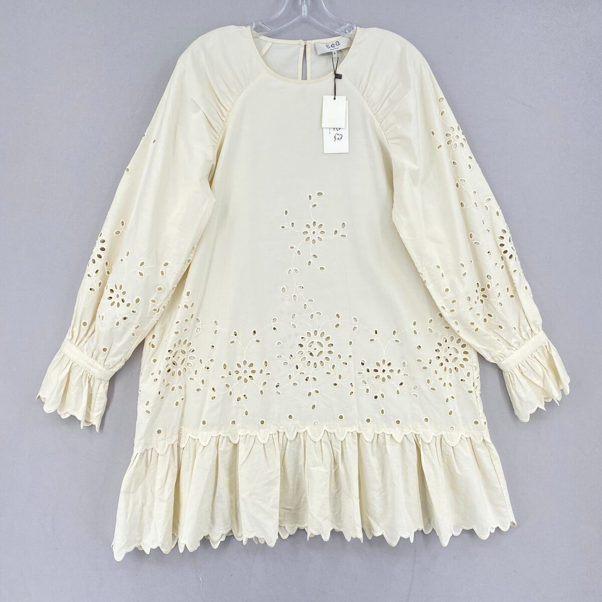 NWT Sea New York Fern Balloon-Sleeve Eyelet Tunic Dress NWT Sea New York Fern Balloon-Sleeve Eyelet Tunic Dress