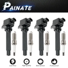 4PCS Ignition Coil&Plug Pack For 2006-2008 Suzuki Grand Vitara  V6 2.7L UF562