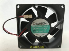 1 PCS SUNON Fan KDE2408PTS3-6 DC 24V 2.4W 8025 8cm 2 Pin inverter cooling fan