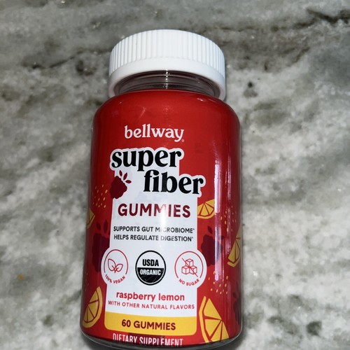 Bellway Raspberry Lemon Super Fiber Gummies 60 Gummies EXP 7/25