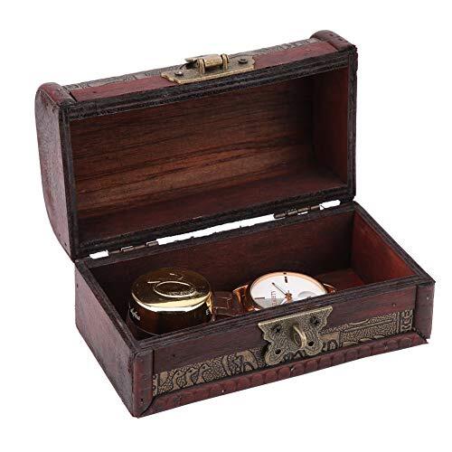 Small Wooden Jewelry Box With Lock - European Style Storage Box For Valuables