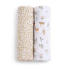 aden  anais Essentials Cotton Muslin Swaddle, Breathable Baby Blan... Fast Ship