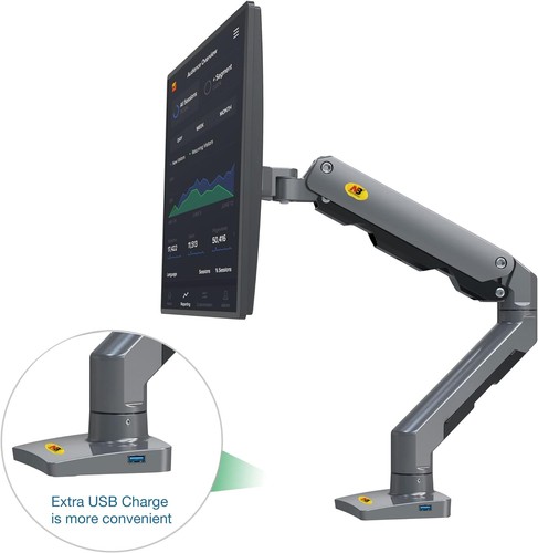 NB North Bayou Heavy Duty Monitor Arm Desk Mount, Full Motion Stand for... - Picture 6 of 7