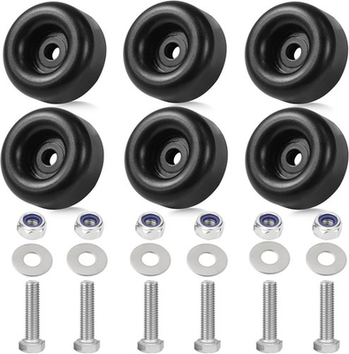 #ad 6 Pack Extreme Heavy Duty Rubber Foot Pads 2.5 Inches Vibration Dampeners Univ $22.45
