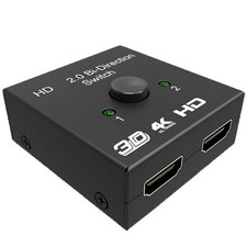HDMI 2.0 HDTV Switch Switcher Splitter Bi-Direction Hub HDCP 2x1 1x2 In Out 4K