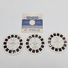 Vintage 1979 Set of 3 GAF Red Kiss Rock Band View Master Reels K 71 Great Shape