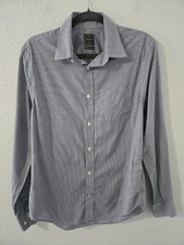 Gap Non-Iron Men's Button-up Collared Dress Shirt Shepherds Check Sz Medium