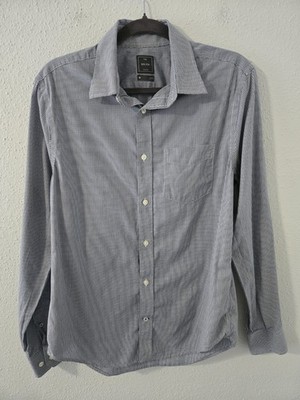 Gap Non-Iron Men's Button-up Collared Dress Shirt Shepherds Check Sz Medium
