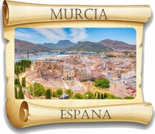 Murcia Papyrus Aufkleber / Hoch Auflösung Vinyl Wasserfest