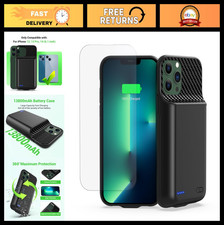 High Capacity 13800mAh Battery Case for iPhone 14/13 Pro, Rechargeable Charger 