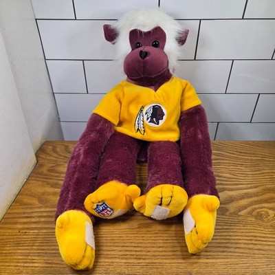 Washington Redskins Red Monkey Plush Yellow Shirt Forever Collectibles